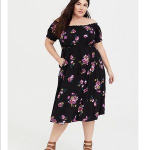 Torrid Off the Shoulder Dress